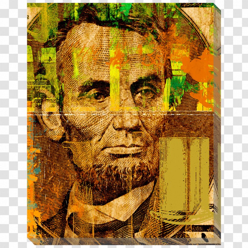 Abraham Lincoln Archaeological Site United States Five-dollar Bill Carving Art - Dollar Transparent PNG