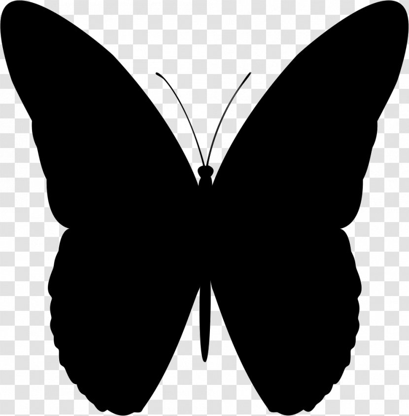Butterfly Royalty-free Clip Art - Monochrome Transparent PNG
