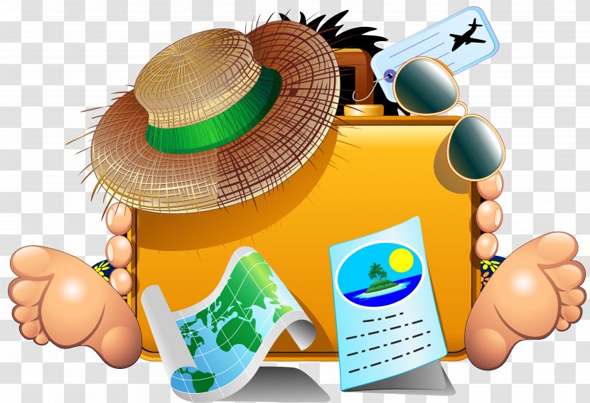 Travel Summer Vacation Suitcase - Lastminutecom - Hat Transparent PNG