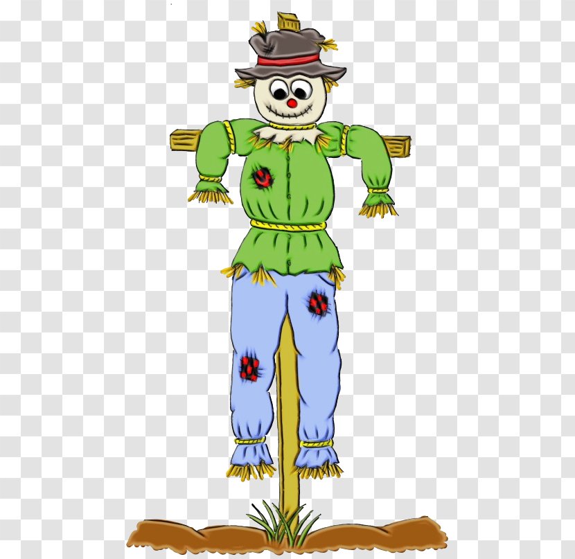 Watercolor Background - Scarecrow - Costume Cartoon Transparent PNG