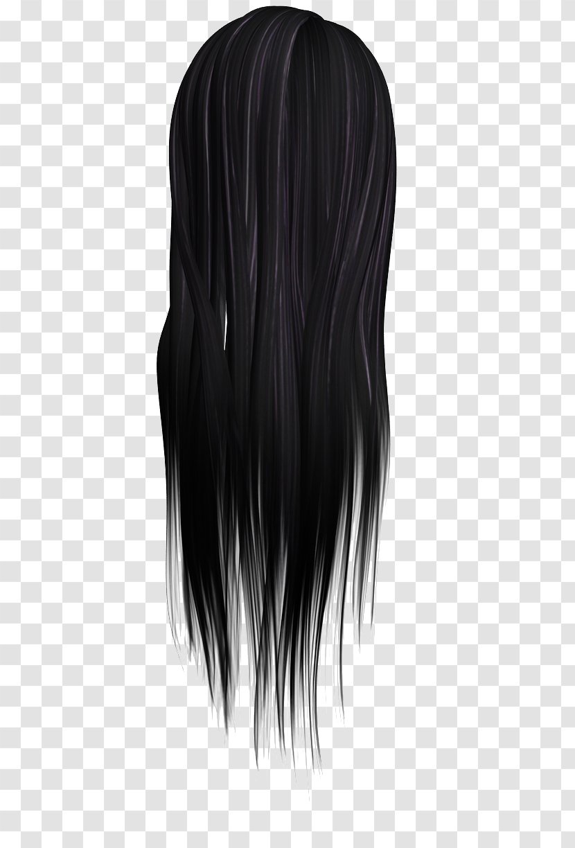 Wig Black Hair Coloring - Layered Transparent PNG