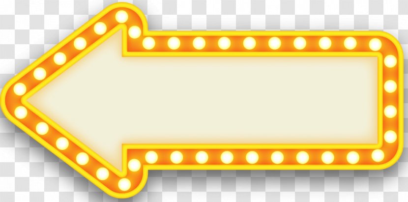 Light Arrow Neon - Lighting - Orange Transparent PNG