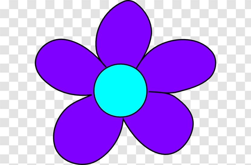 Clip Art Flower Purple Blue Openclipart - Bouquet Transparent PNG