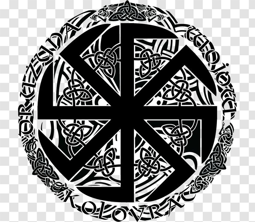 Slavs Symbol Norse Mythology Kolovrat Runes - Monochrome Photography Transparent PNG