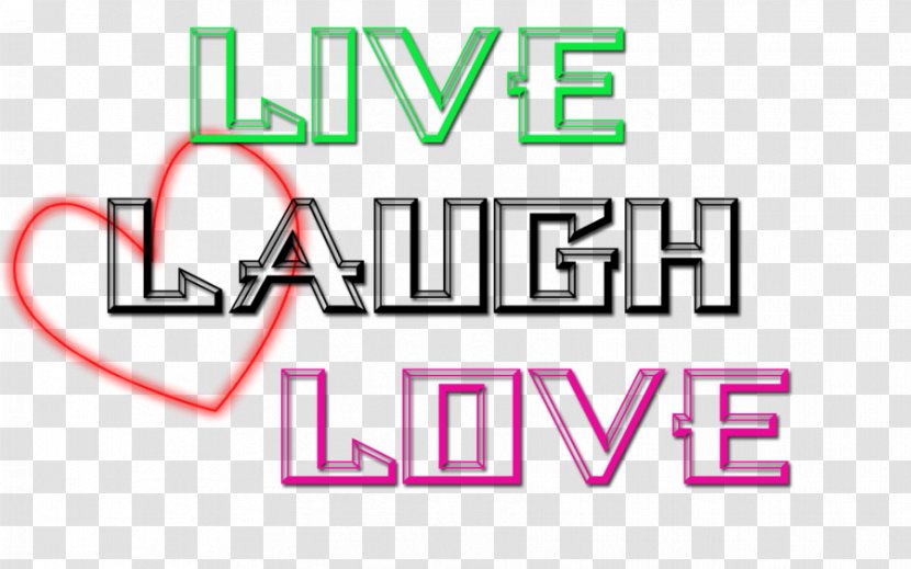 Logo Brand Pink M - Live Laugh Love Transparent PNG