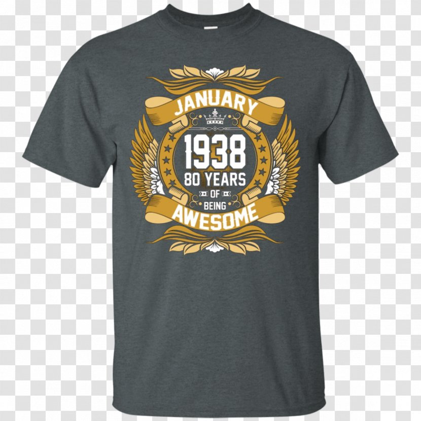 T-shirt Hoodie Sleeve Spreadshirt - Printed Tshirt - 80th Anniversary Transparent PNG