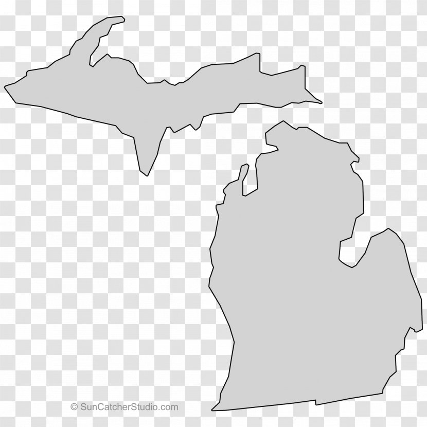 Michigan Massachusetts Map Clip Art Image - Blank Transparent PNG