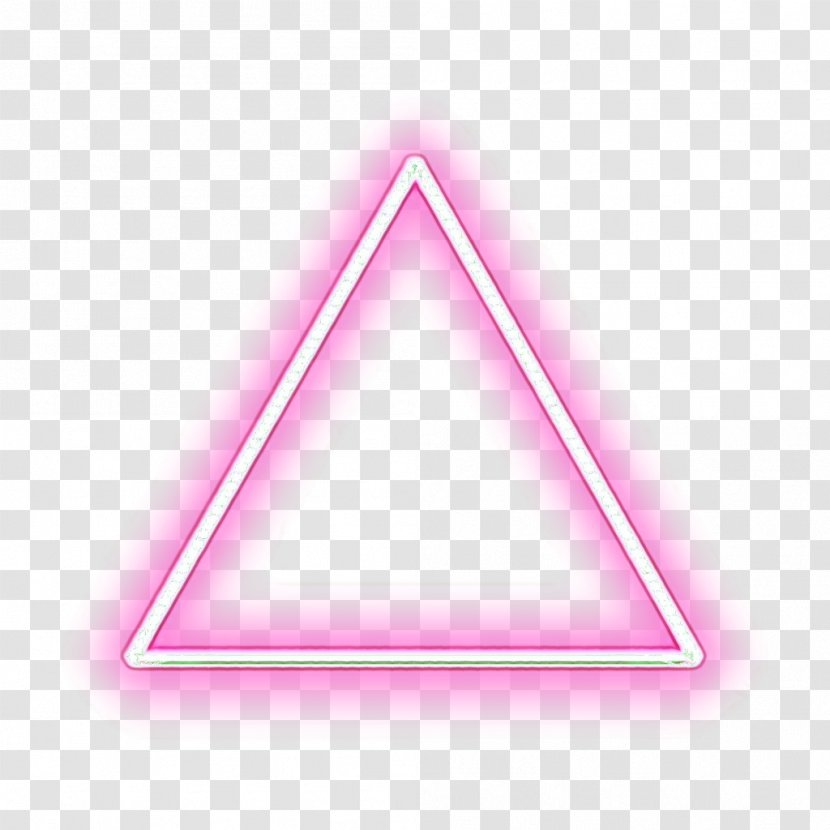 Triangle Pink Line Font - Musical Instrument - Sign Symbol Transparent PNG