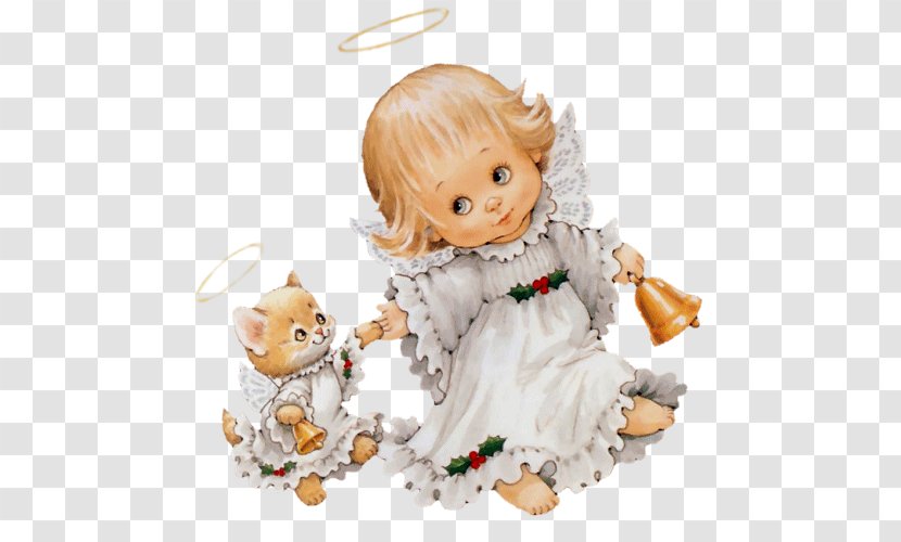 Doll Angel Toy Figurine Child - Fictional Character - Stuffed Animal Figure Transparent PNG