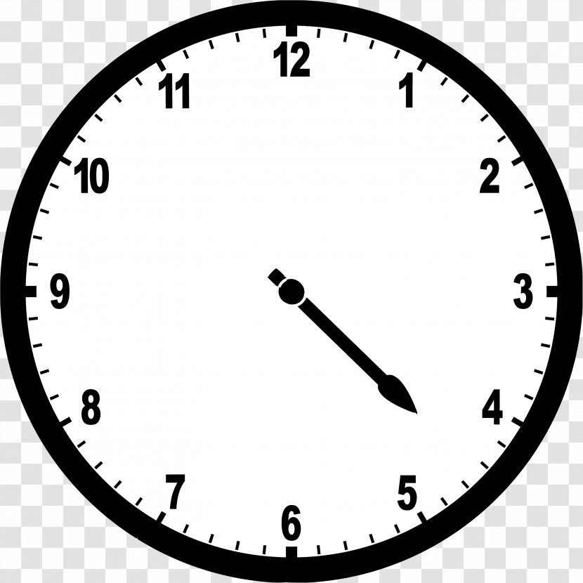 Digital Clock Face 12-hour Alarm Clocks - Black And White - Time Transparent PNG