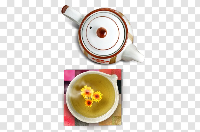 Chrysanthemum Tea Flowering Teapot - Tableware - Bubble Transparent PNG