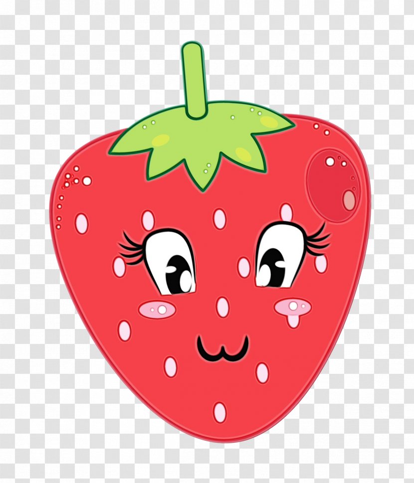 Strawberry - Wet Ink - Apple Plant Transparent PNG