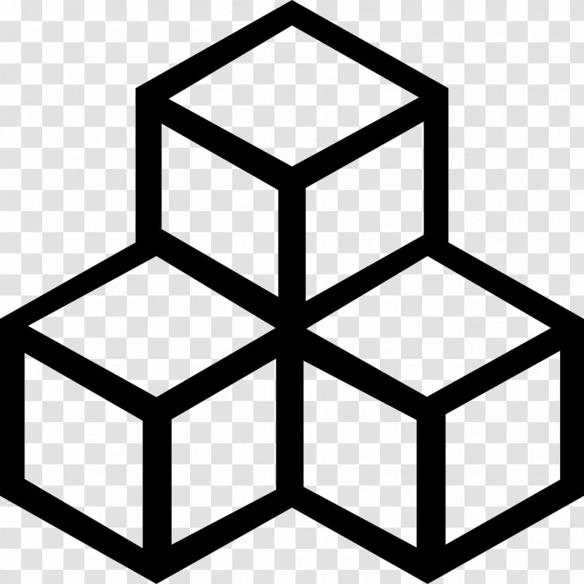Illustration Cube Icon Design - Symmetry - Shape Transparent PNG