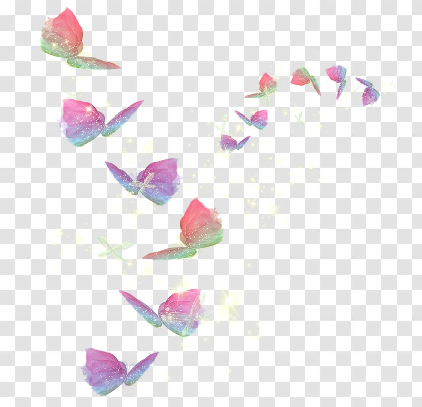 Clip Art - Pink - Watercolor Butterfly Transparent PNG