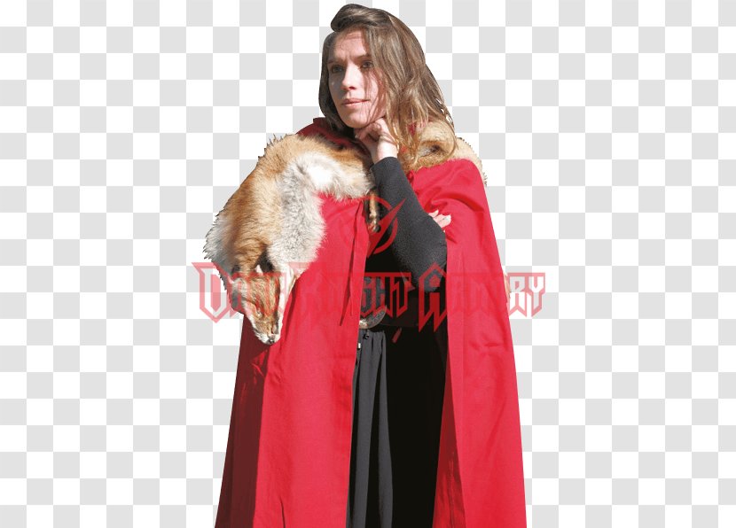Cape May Robe Cloak Fur Clothing - Outerwear - Hooded Transparent PNG