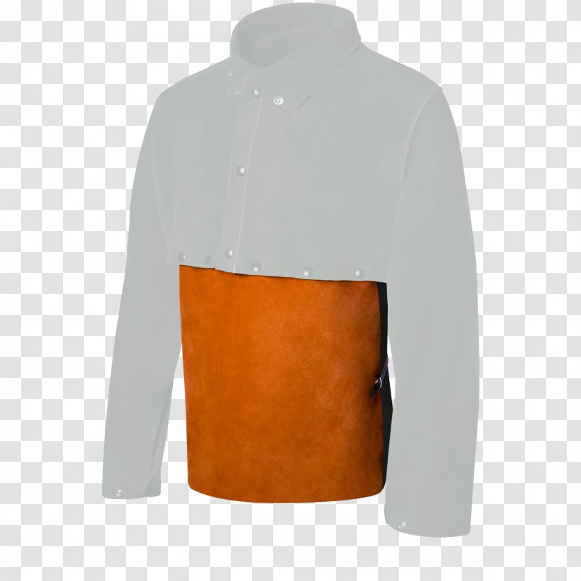 Sleeve T-shirt Bib Jacket - Leather Transparent PNG