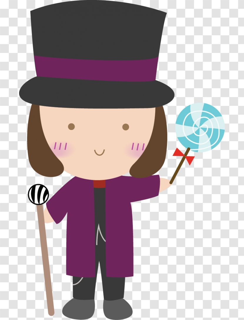 The Willy Wonka Candy Company Charlie And Chocolate Factory Bar Clip Art - Male - Cartoon Transparent PNG