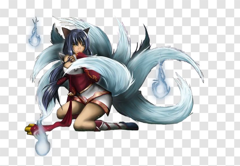 Nine-tailed Fox Leyendas League Of Legends Ahri Cosplay - Silhouette Transparent PNG
