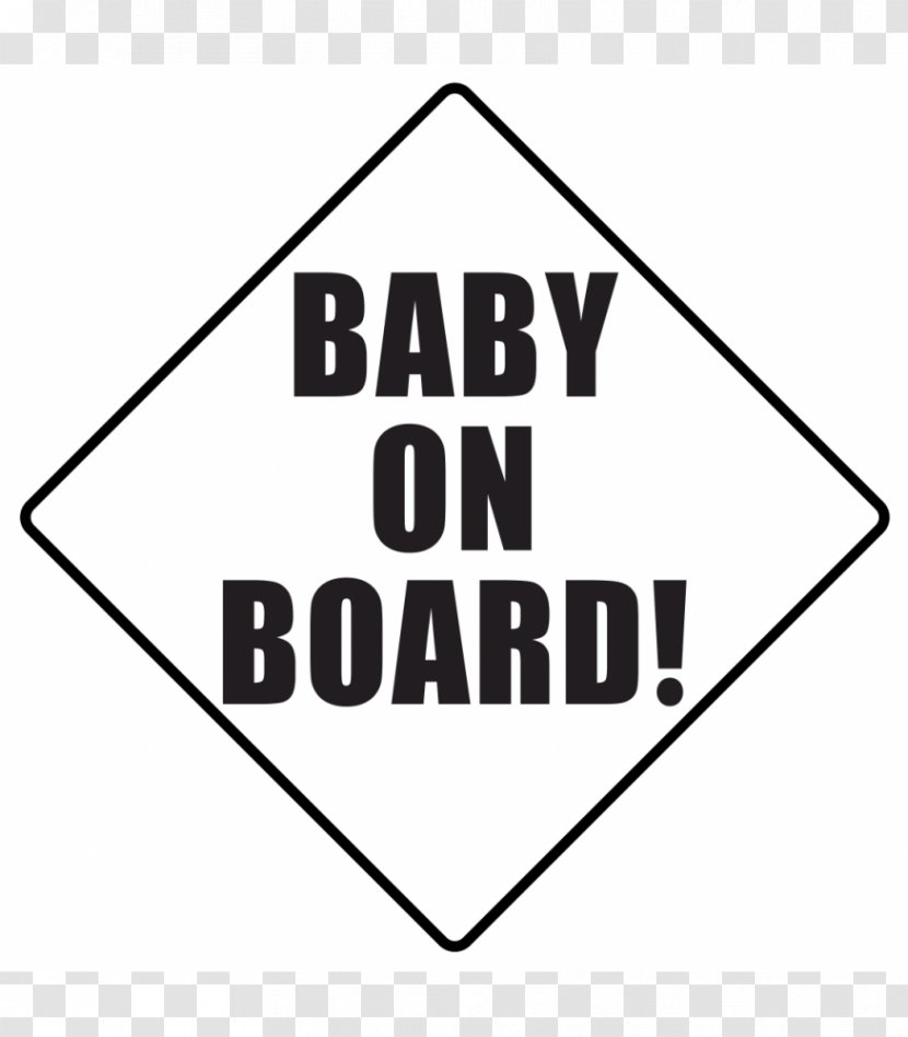 Safety Child Baby On Board Sign Decal Transparent PNG