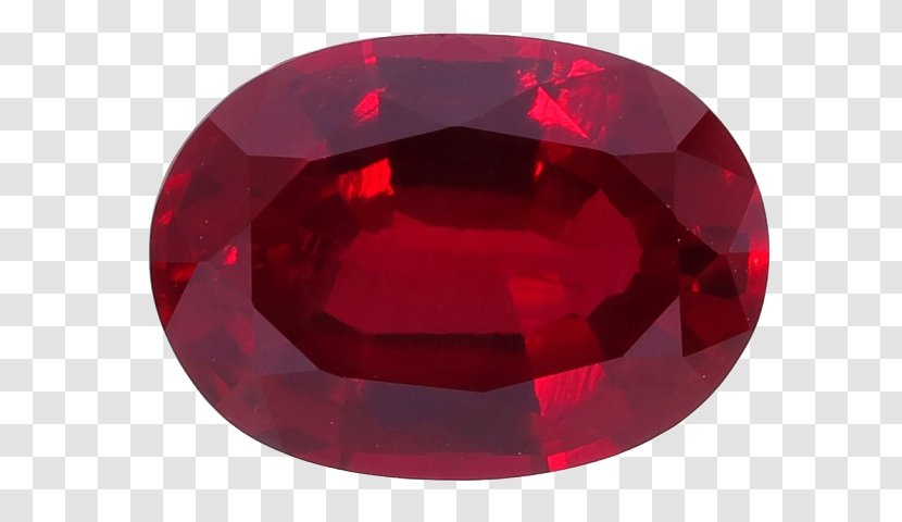 Silver Circle - Red - Magenta Sapphire Transparent PNG