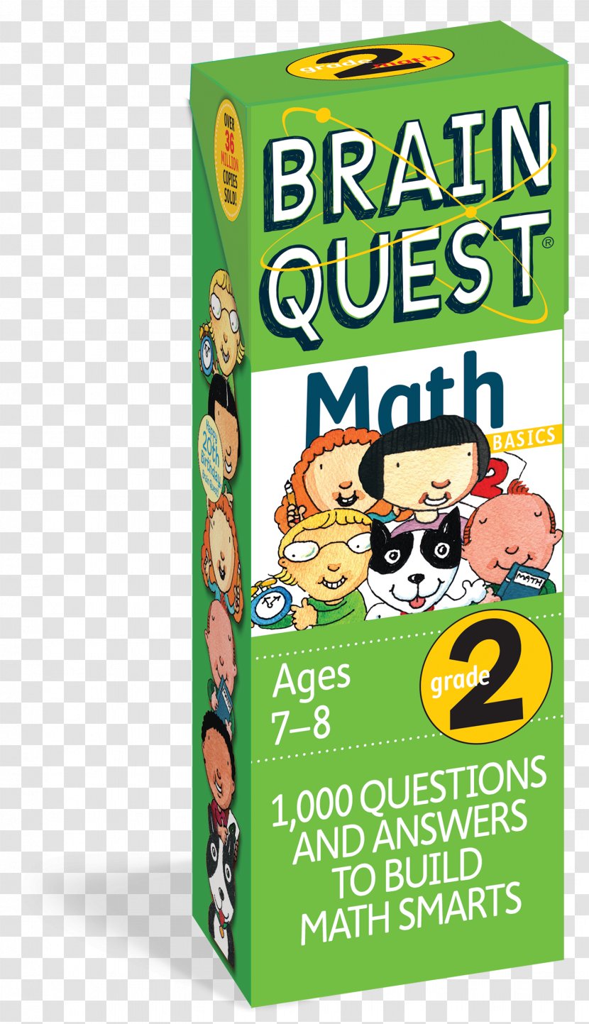 Brain Quest Grade 2 Math Science Quiz Sixth Workbook - Book Transparent PNG