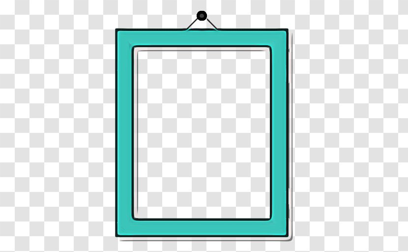 Party Background Frame - Aqua - Teal Rectangle Transparent PNG