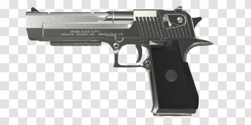 Trigger IMI Desert Eagle Firearm Weapon Revolver - Watercolor Transparent PNG