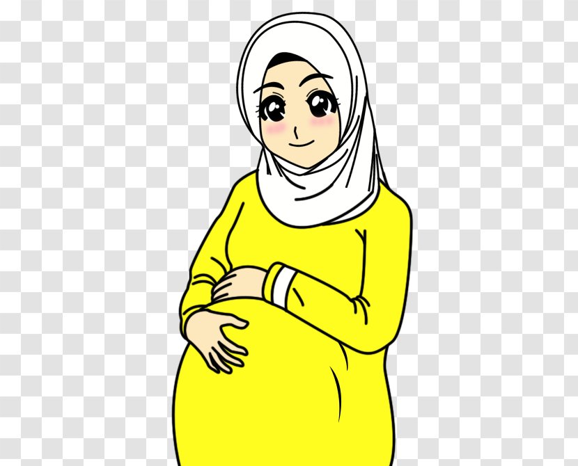 Cartoon Pregnancy Animation Woman - Heart Transparent PNG