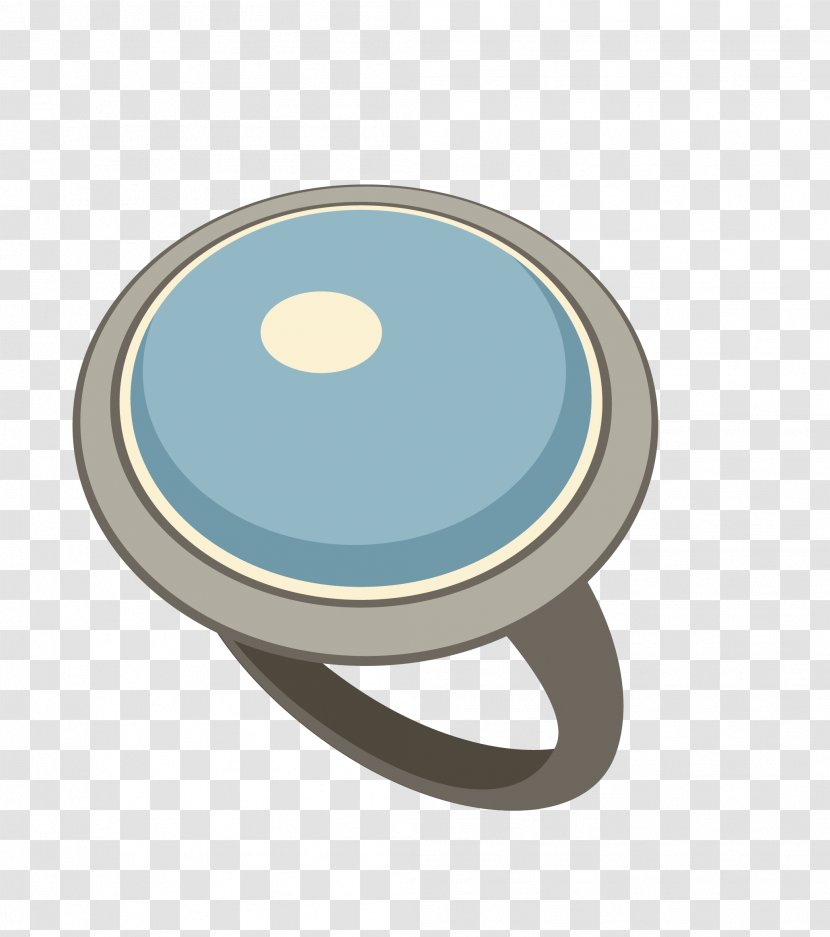 Ring Diamond - Color - Vector Blue Cartoon Lady Transparent PNG