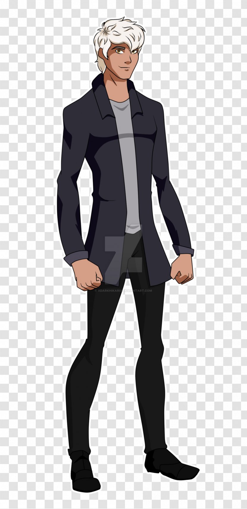 DeviantArt Tuxedo M. Young Justice - Sleeve - Middle Hair Style Transparent PNG
