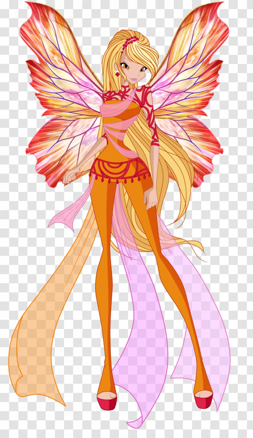 Stella Bloom Fairy Aisha Flora - Tree - Angel Wings Transparent PNG