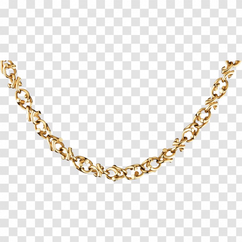 Chain Jewellery Necklace Gold-filled Jewelry - Diamond Transparent PNG