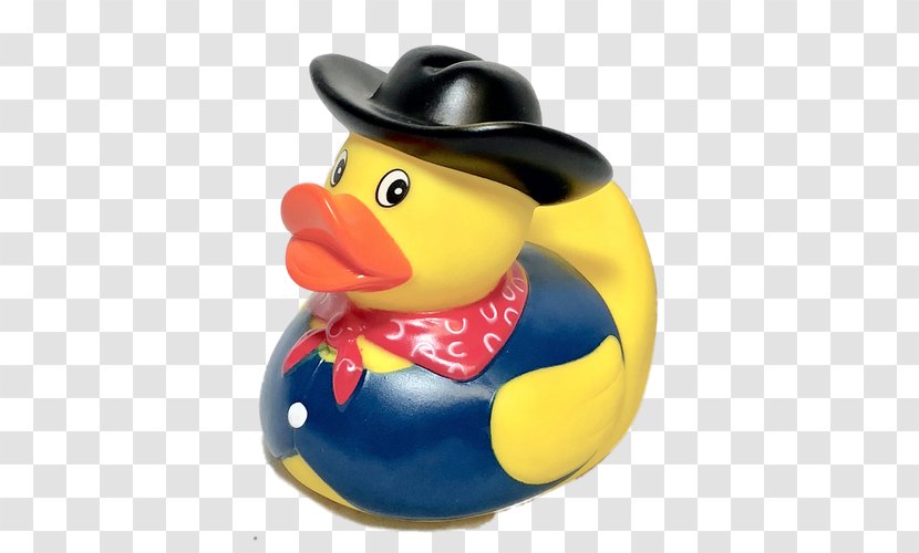 Rubber Duck Cowboy Hat Toy - Black Briefings - Scarf Transparent PNG