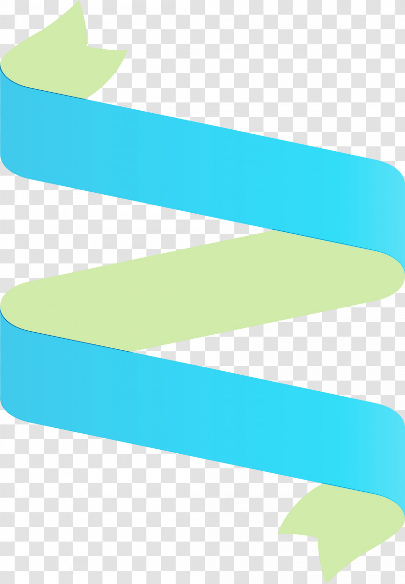 Turquoise Aqua Line Font Transparent PNG