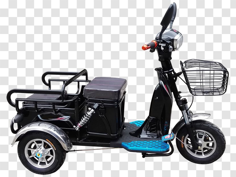 Scooter Electric Vehicle Car Tricycle Bicycle - Battery Transparent PNG