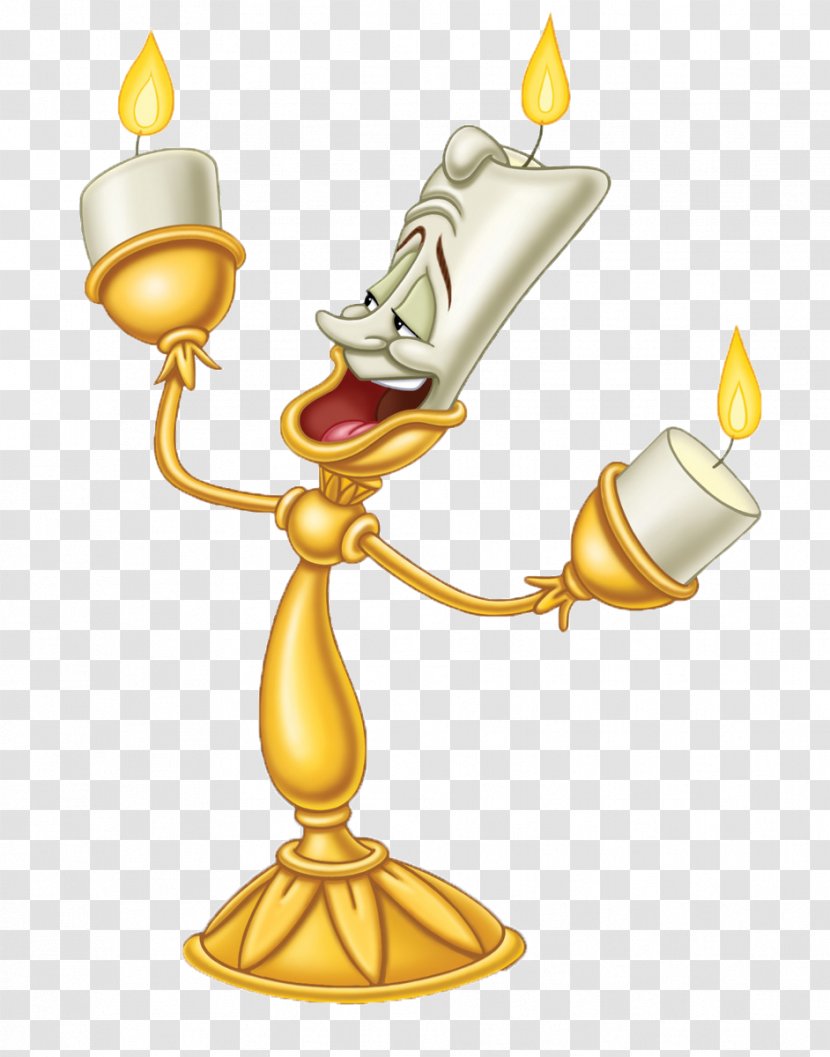 Lumière Beauty And The Beast Belle Cogsworth - Lumi%c3%a8re - Lumiere Transparent PNG