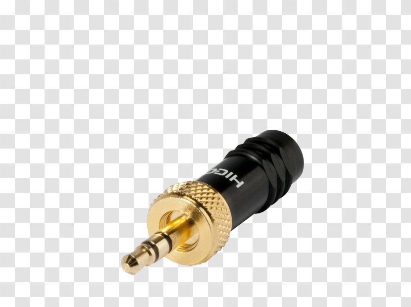 Phone Connector Electrical Hicon Audio Jack Plug Straight Number Of Pins HI-J Screw Thread - Metal Transparent PNG
