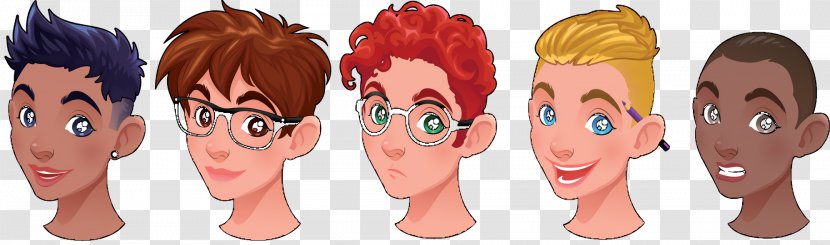 Boy Cartoon - Smile Hair Coloring Transparent PNG