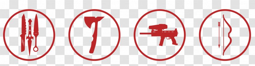 Knife Axe Throwing - Red - Gun Clipart Transparent PNG