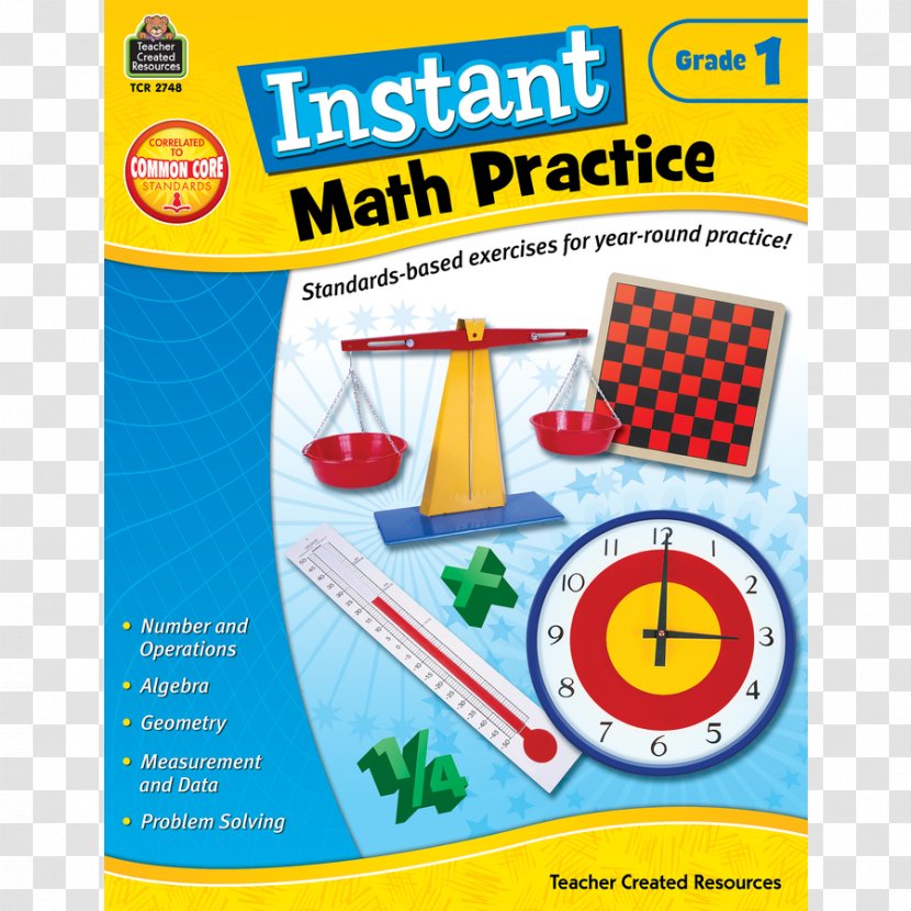 Instant Math Practice: Grade 1 Practice 4 First Grading In Education Teacher Transparent PNG
