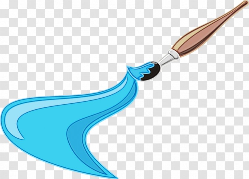 Turquoise - Wet Ink Transparent PNG