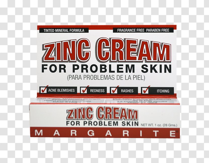 Margarite Cosmetics Zinc Cream Skin Care Oxide - Personal - Problem Transparent PNG