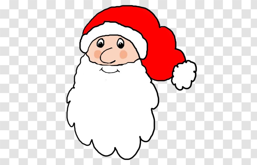 Santa Claus Beard Clip Art - Father Christmas - Cartoon Head Transparent PNG