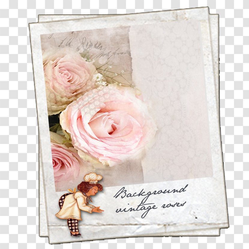 Garden Roses Paper Flower Bouquet Cut Flowers - Pink Transparent PNG