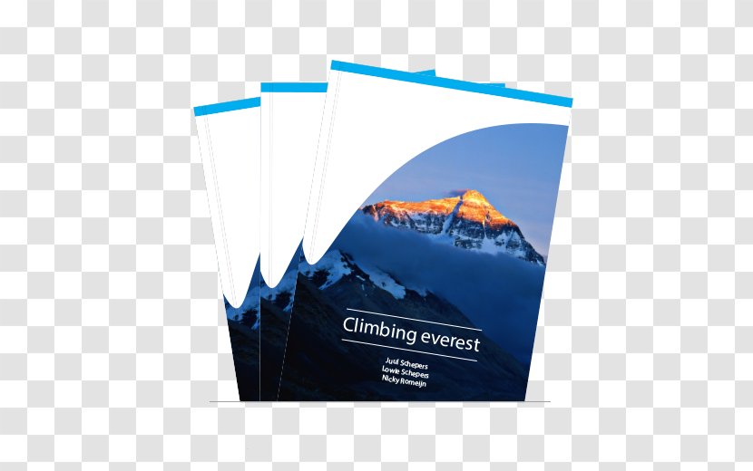 Mount Everest Cobalt Blue Advertising - Design Transparent PNG
