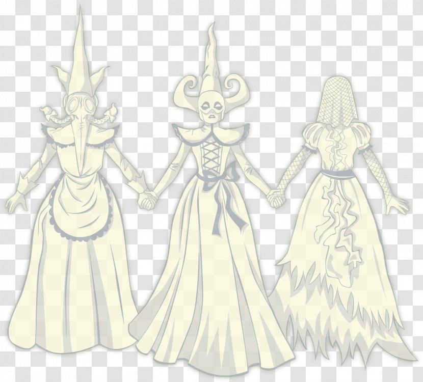 Costume Design Fairy Sketch - Cartoon Transparent PNG