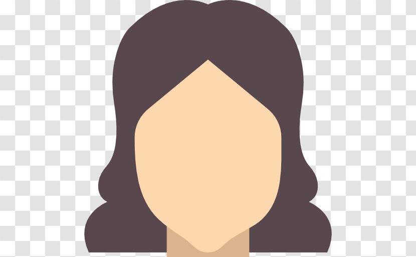 Hairstyle Cosmetics Face Long Hair - Cartoon - Women Transparent PNG