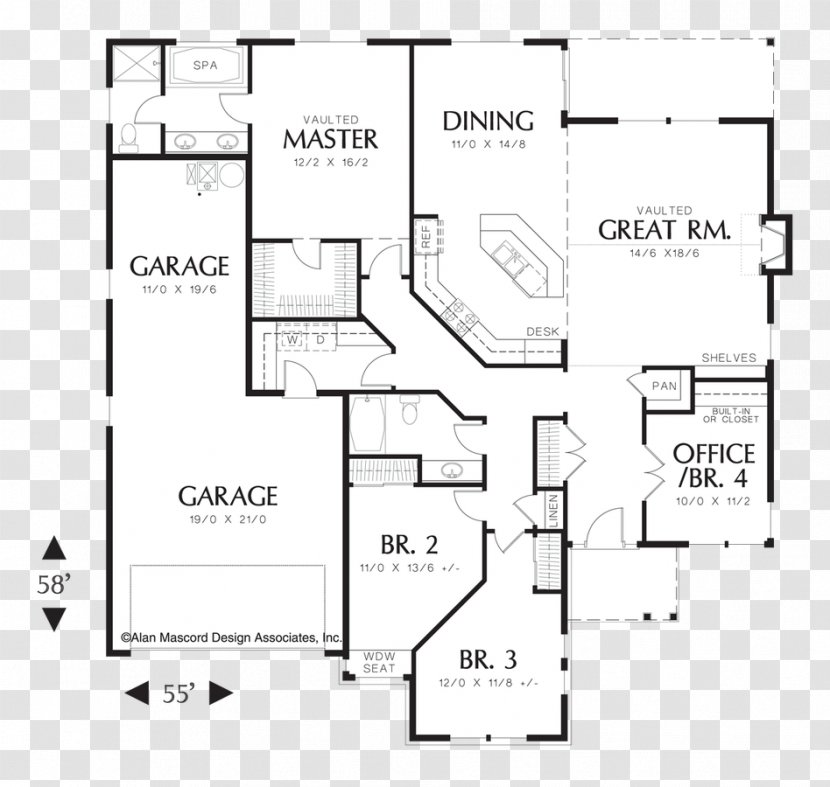 House Plan Floor Storey Square Foot - Diagram Transparent PNG