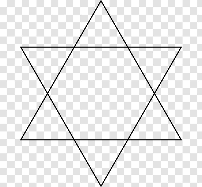 Hexagon Hexagram Star Polygon Regular - Line Art Transparent PNG