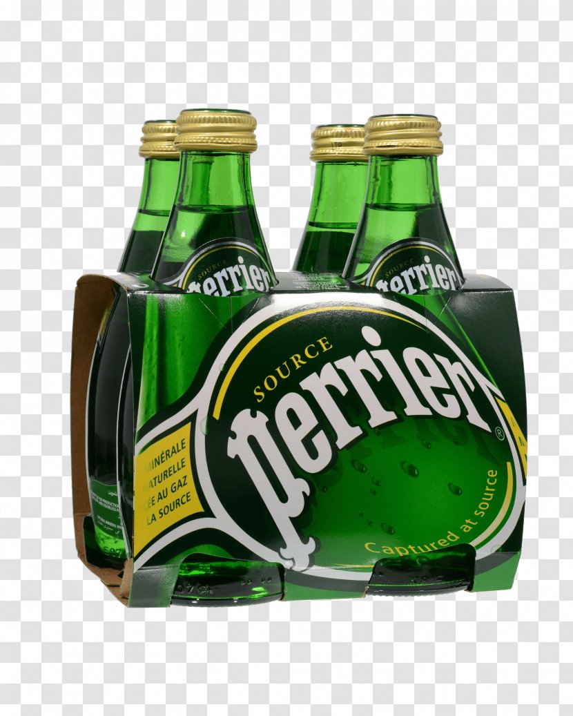 Carbonated Water Fizzy Drinks Perrier Mineral - Beer Bottle Transparent PNG